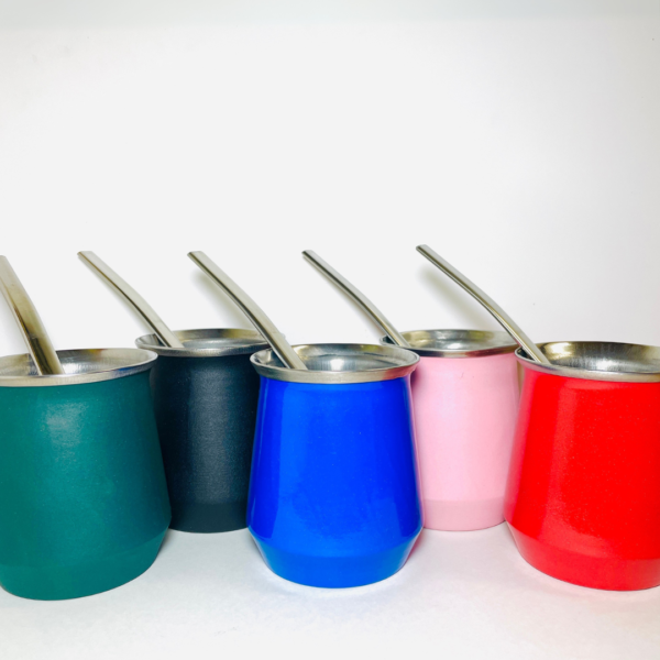 【マテ茶・茶器セット】カップ5色＋ボンビージャ