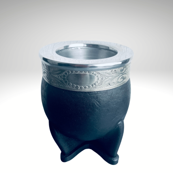 【マテ壺・革】インペリアル（アラベスク柄）