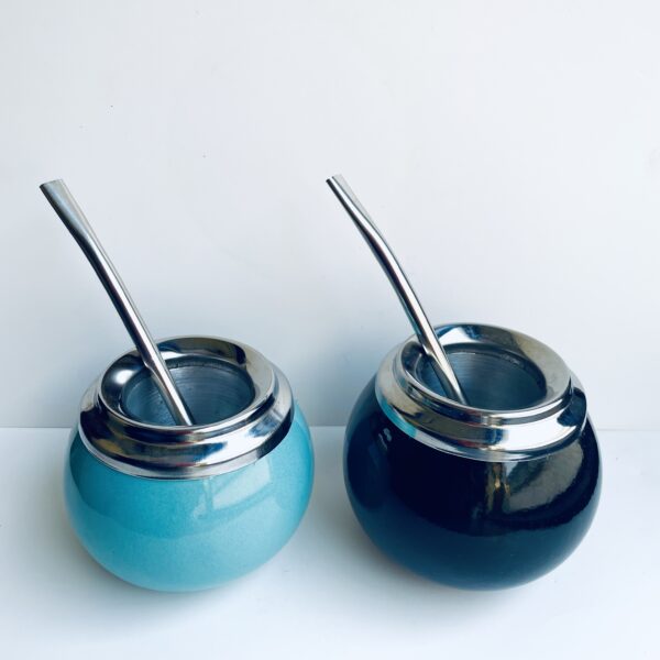 【セラミックマテ壺・ボンビージャセット】Mate Criollo